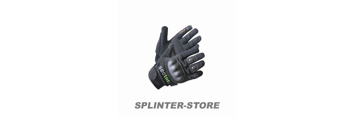 Security Handschuhe mit Protektor und Touchscreen Bedienung - Security Handschuhe bestellen | Handschuhe für Türsteher | Sicherheitsdienst Handschuhe Protektor