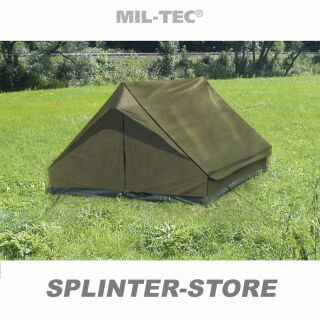 Zweimannzelt Mini Pack oliv 2 Personen Zelt Militärzelt Anglerzelt