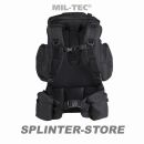 Rucksack Commando 55 Liter PES schwarz großer Rucksack mit Nässeschutz Mil-Tec 14027002