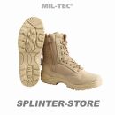 Tactical Boots mit YKK Zipper khaki Militärstiefel...