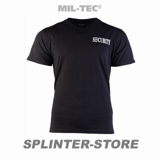 Security T-Shirt schwarz Türsteher Sicherheitsdienst