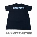 Security T-Shirt schwarz Türsteher Sicherheitsdienst