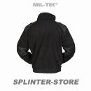 Fleece Jacke mit Kragen Fleecejacke schwarz