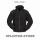 Fleece Jacke mit Kragen Fleecejacke schwarz