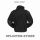 Fleece Jacke mit Kragen Fleecejacke schwarz