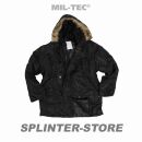 US Fliegerparka Parka N3B Basic schwarz Mil-Tec® Gr....