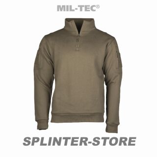 Tactical Sweatshirt mit Zipper olive L