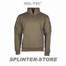 Tactical Sweatshirt mit Zipper olive 3XL