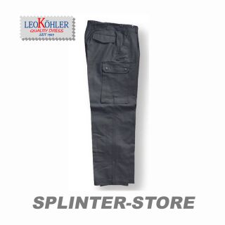 Moleskinhose schwarz mit Reißverschluss Leo Köhler Hose Sicherheitsdienst