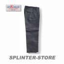 Moleskinhose schwarz mit Reißverschluss Leo...