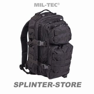 US Assault Pack schwarz Kompressionsrucksack Taktischer Rucksack mit Taschen