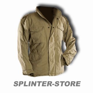 US M65 Feldjacke mit Futter sandfarben Jacke beige Parka