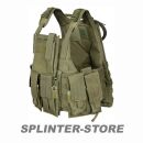 Ranger Weste viele Taschen Trinkrucksack olive Kampfweste Militär Rangerweste