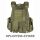 Ranger Weste viele Taschen Trinkrucksack olive Kampfweste Militär Rangerweste