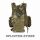 Taktische Weste flecktarn viele Taschen Trinkrucksack Kampfweste Militär Rangerweste