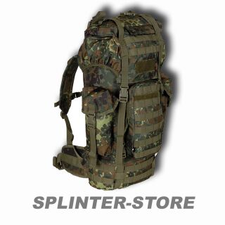 BW Kampfrucksack Molle 65 Liter flecktarn Alu-Aussteifung