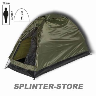 Zelt Monodom 1 Person olive Anglerzelt Bushcraft Tarnzelt Anglerzelt Angler